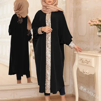 Muslimanske haljine velike veličine, slobodan svakodnevni arapski kaftan iz Dubaija, funky turska абайя za žene, židove haljina, indijski dugo arapska odijevanje